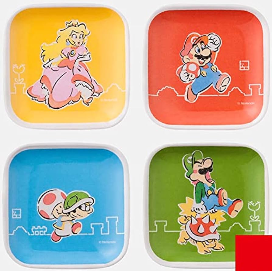 Amazon.co.jp: スーパーマリオ ファミリーライフ メラミンミニ
